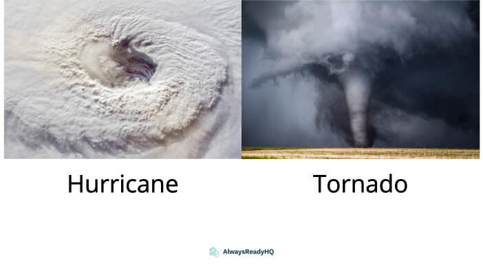 Difference Between a Tornado and a Hurricane