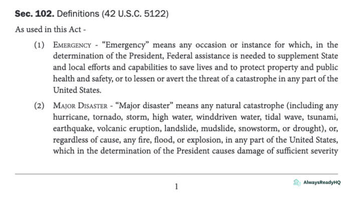 What Is a Civil Emergency
