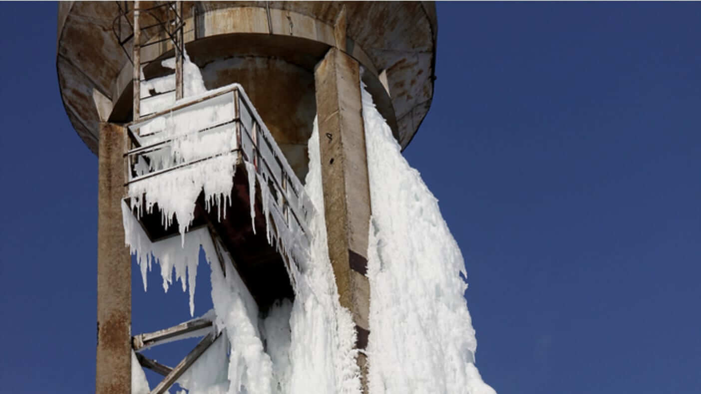 frozen water tower