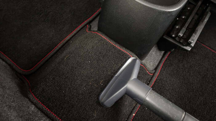 cleaning car carpet