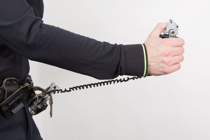 Holding pepperspray for defense