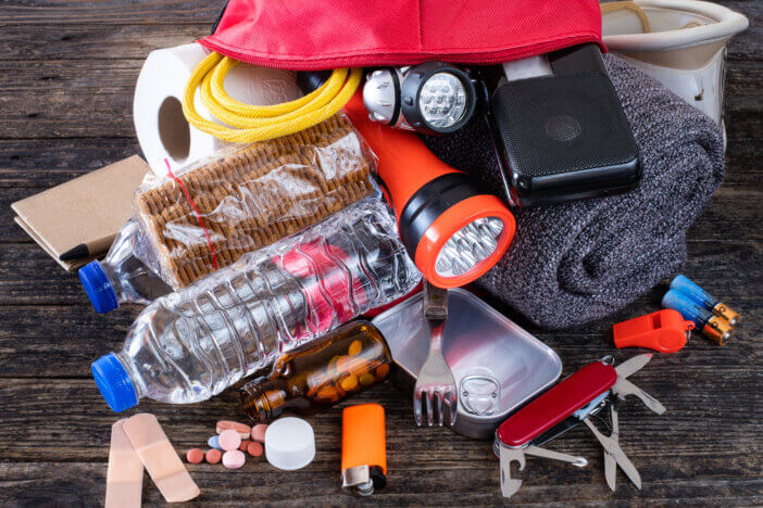 Preparation for natural disasters concept