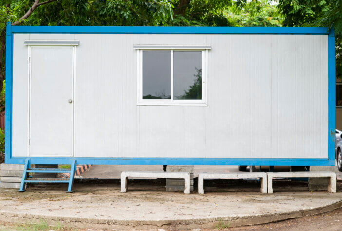 Cargo container house.