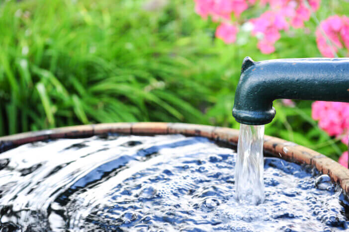 Water pump in the garden